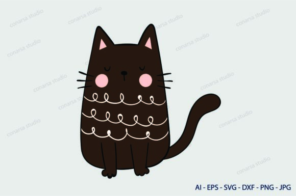 Cat Svg Brown – A Versatile Embroidery Design