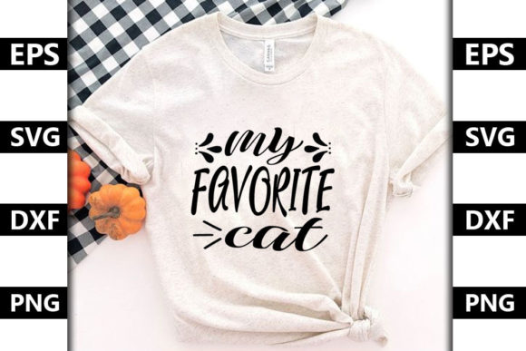 Cat Svg Design My Favorite Cat