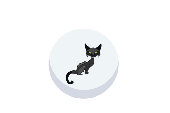 Halloween Moon Icon Cat Svg Review
